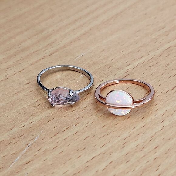 Pura Vida .925 Jewelry Bundle Anklet Bracelets and Rings w Dust Bag Lot #1 9PCS - Picture 2 of 16